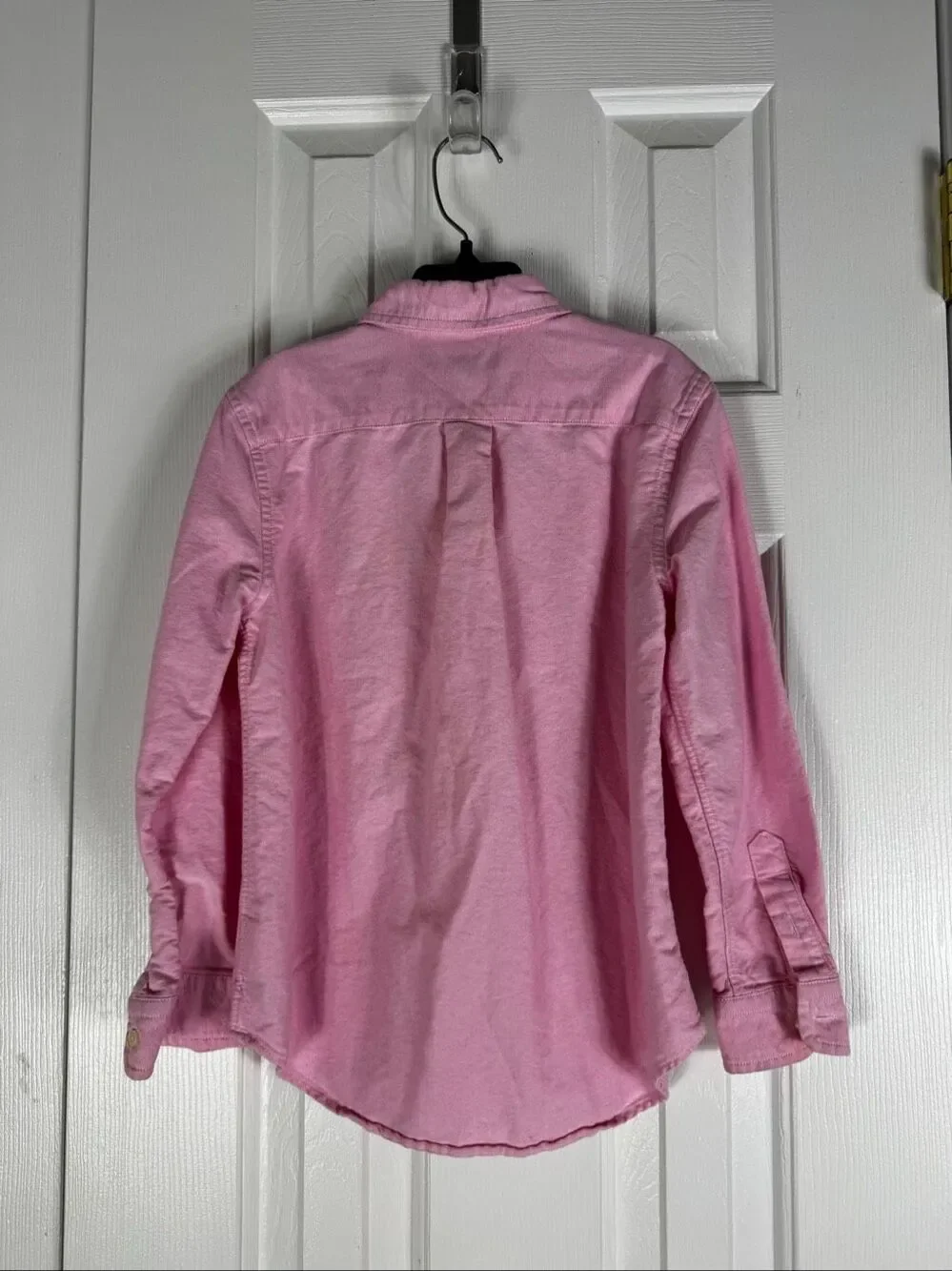 Ralph Lauren Girls Pink Button Front Shirt Size 7